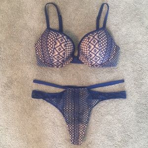 Blue Very sexy push up fishnet bra. Bra only.In perfect condition. Never worn..
